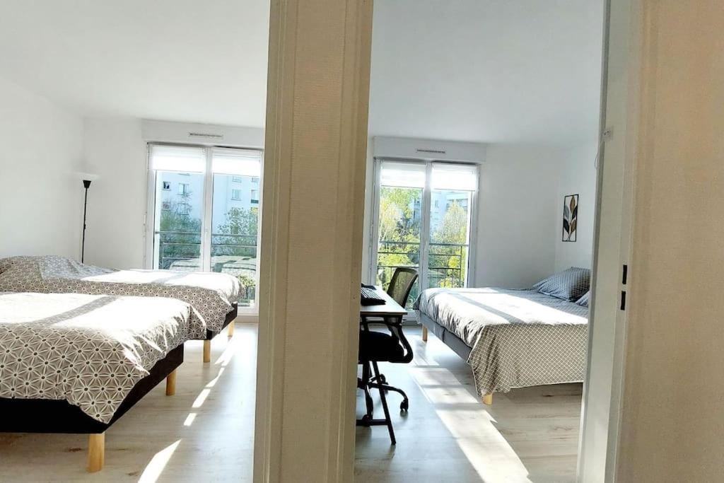 Cosy Home 2, 2 Chambres, 6 Personnes, 3 Min Gare, Parking Cergy Exteriör bild